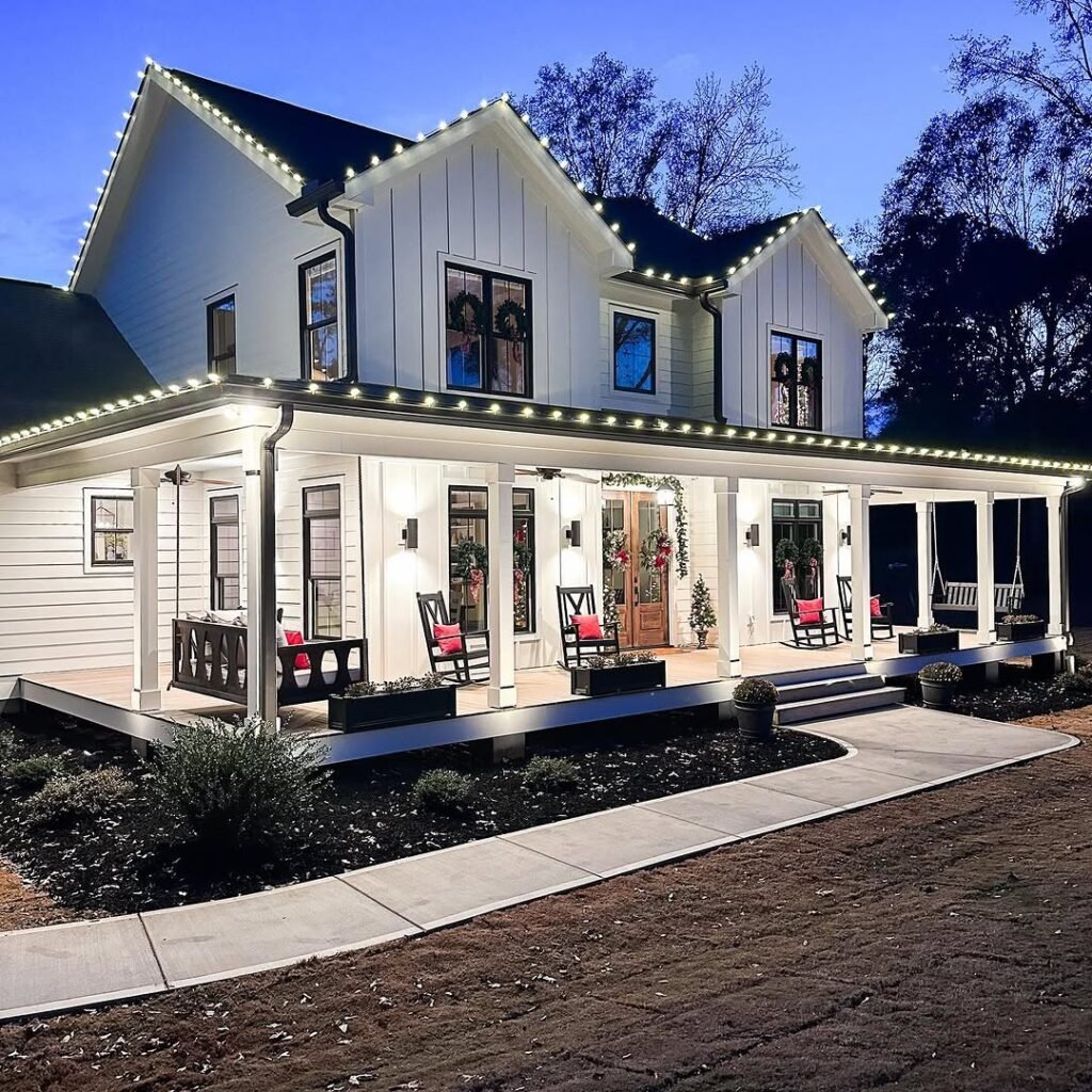 Use these 2 exact keywords for pin title: modern farmhouse exterior ideas, contemporary farmhouse exterior (Use these exact keywords for pin description: modern farmhouse exterior ideas, contemporary farmhouse exterior, farmhouse exterior design inspo, modern farmhouse exterior design, rustic modern farmhouse exterior, farmhouse architecture, modern farmhouse exterior colors)