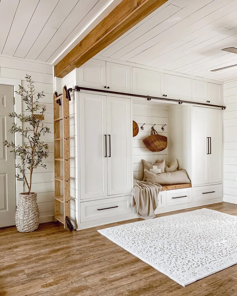 use these 2 exact keywords for pin title: boho mudroom ideas entryway, modern boho entryway ideas (use these exact keywords for pin description: modern boho entryway ideas, boho mudroom ideas entryway, boho mudroom entryway decor, boho small entryway ideas mudroom, boho mudroom entrance ideas entryway, boho mudroom design inspo, bohemian mudroom entryway)