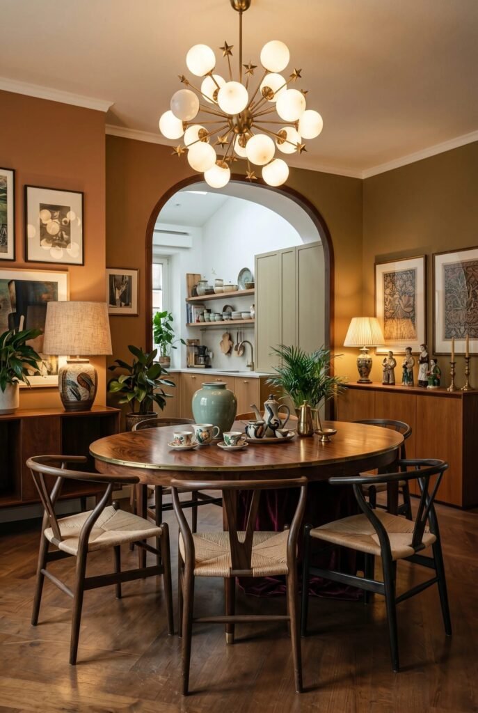 use these 2 exact keywords for pin title: vintage dining room ideas, vintage modern dining room decor (use these exact keywords for pin description: vintage dining room ideas, vintage modern dining room decor, vintage style dining room design, vintage small dining room ideas, cozy dining room with vintage style, vintage dining room inspiration, retro dining room ideas, cottagecore dining room)