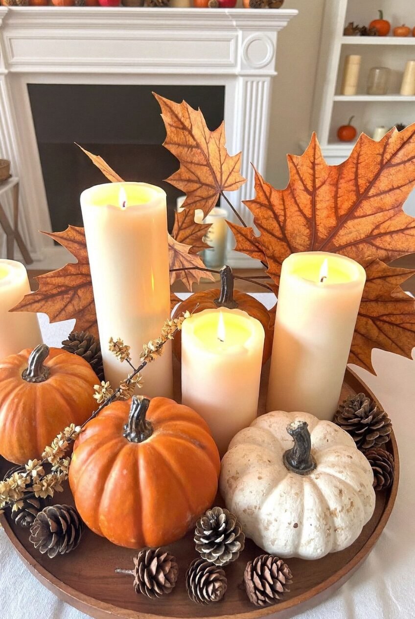 use these 2 exact keywords for pin title: fall table decor ideas, fall table centerpieces (use these exact keywords for pin description: fall table decor ideas, fall table centerpieces, fall dining table decor, fall table settings, fall dining room table decor, fall table decorations centerpieces, fall tablescapes elegant, best fall centerpieces, autumn table decorations)