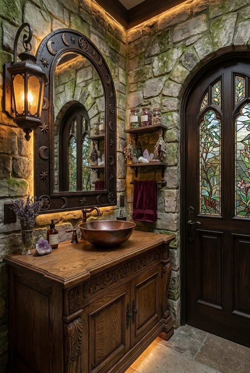 use these 2 exact keywords for pin title: whimsigoth bathroom ideas, whimsy goth bathroom decor (use these exact keywords for pin description: whimsigoth bathroom ideas, whimsy goth bathroom decor, whimsical goth bathroom inspiration, goth whimsical bathroom designs, gothic whimsical bathroom inspo, whimsigoth interior for bathroom, whimsigoth home ideas for your bathroom)