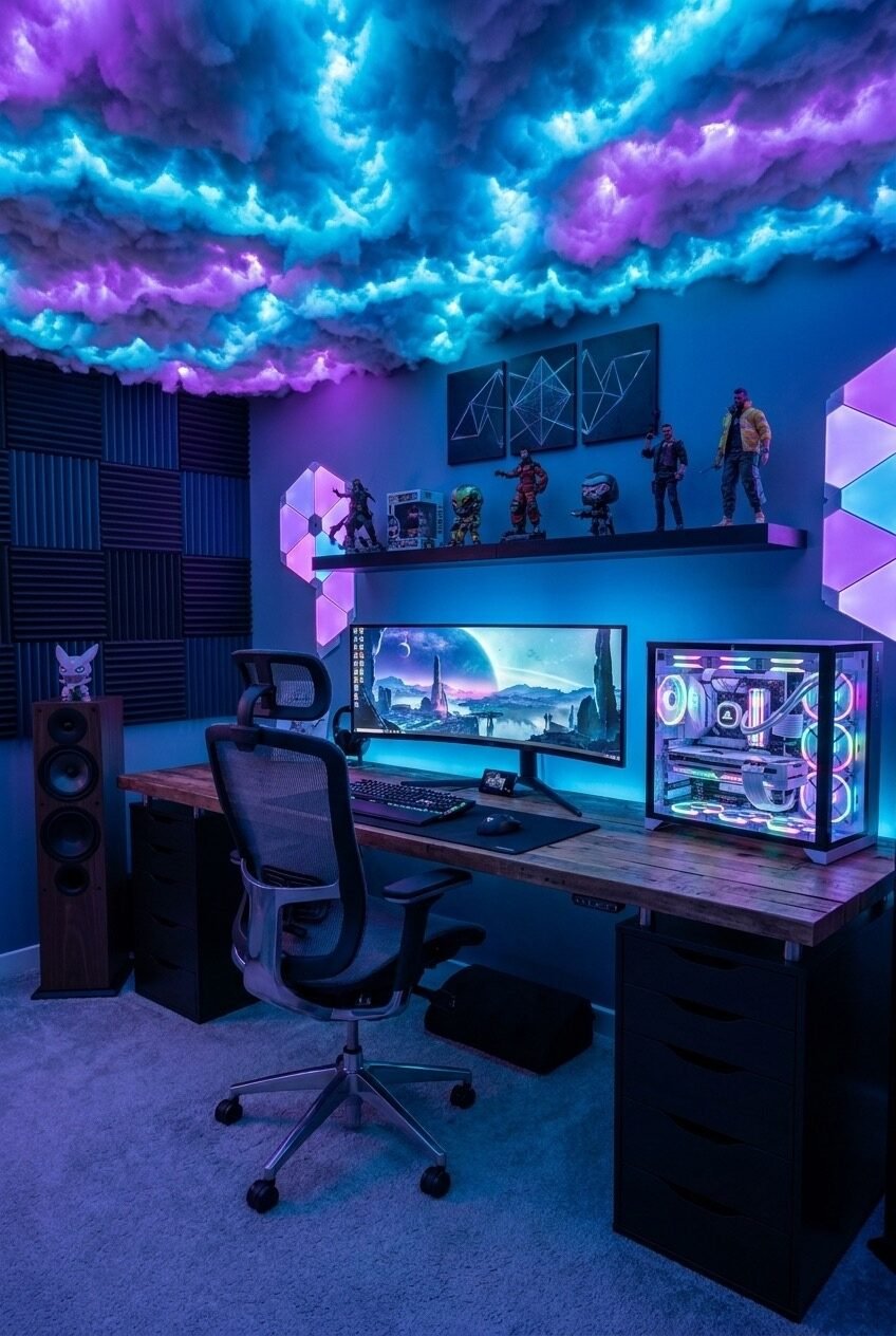 use these 2 exact keywords for pin title: gaming room setup guide, gaming setup ideas (use these exact keywords for pin description: gaming room setup guide, gaming setup ideas, gaming aesthetic, pc gaming setup inspo, gaming room ideas, gaming room inspiration, gaming setup aesthetic, gaming bedroom decor ideas, cozy gaming room, gaming room design, gamer room ideas, gamer room design)